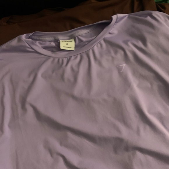 Gymshark Whitney oversized tee , buttery soft dri fit XL Lilac brown and green - Picture 3 of 4